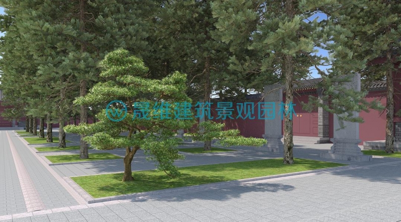 嘉祥曾庙景观提升效果图
