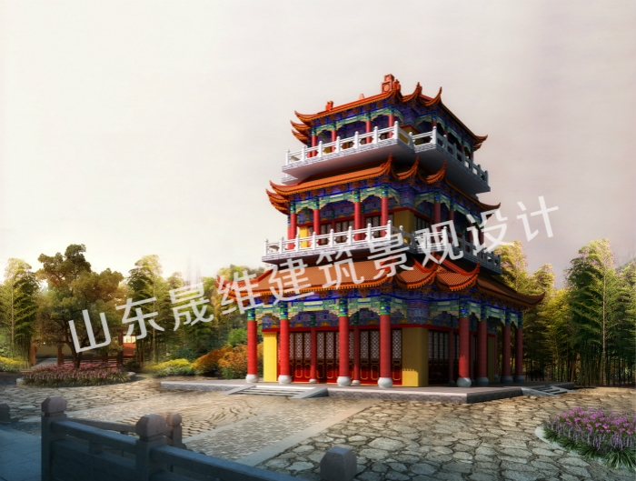风景区3D效果图