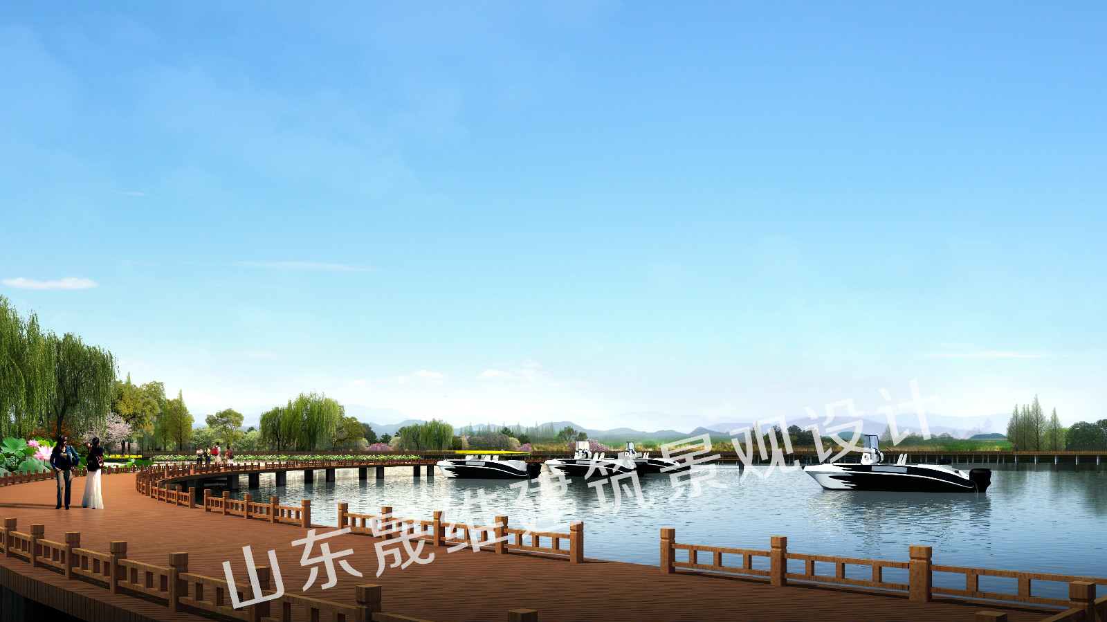 济宁园林景观效果图