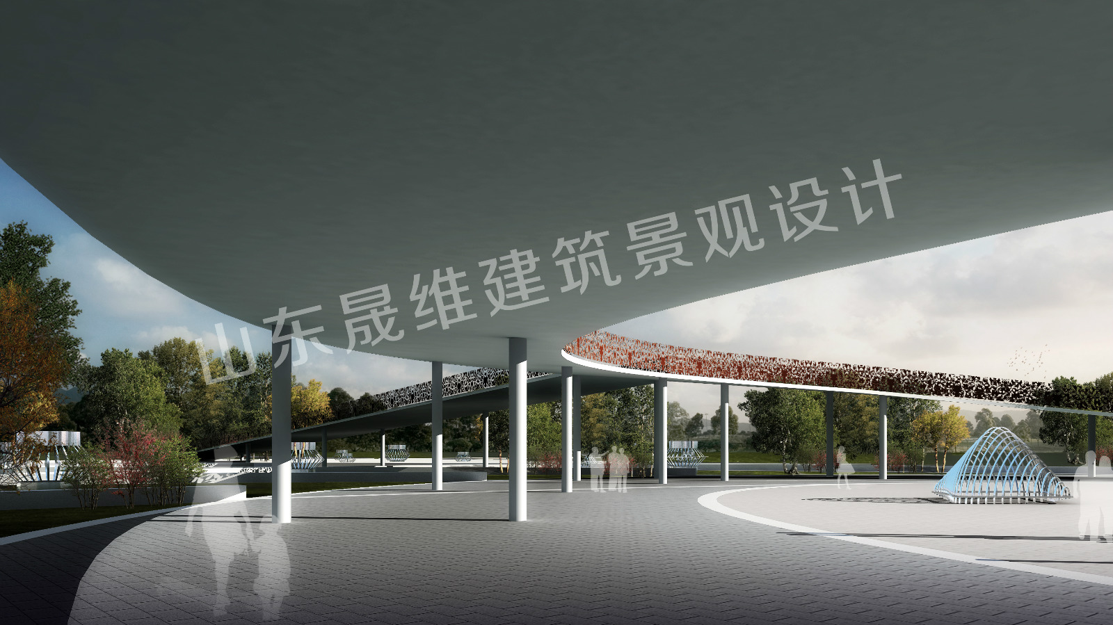 道路景观设计效果图