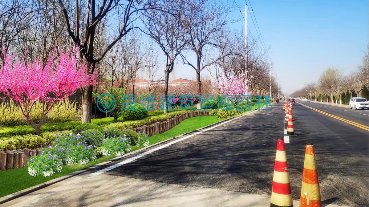 济南道路绿化效果图
